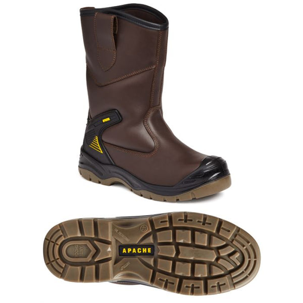 Apache AP305 Brown Waterproof Rigger Boot