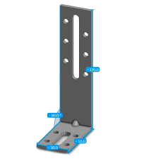 Simpson Strong Tie EFIXR753 Adujstable Angle Bracket (10 pack)