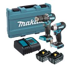 Makita DLX2414ST 18V LXT Brushless Twin Kit Combi Drill + Impact Driver 2x 5.0ah Batteries