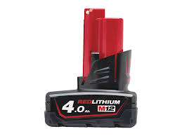 Milwaukee M12B4  4ah 12 Volt Battery