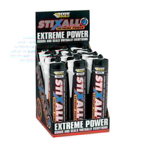 Sika Stixall Extreme Power Hybrid Sealant & Adhesive White 290ml (Box12)