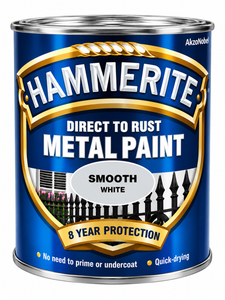 Hammerite 5ltr White Smooth Finish Metal Paint