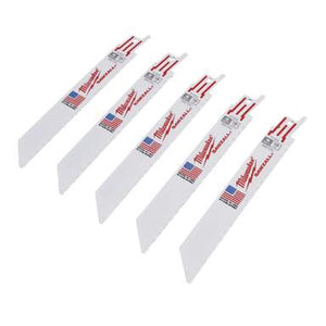 Milwaukee 150mm 18TPi Metal Reciprocating Saw Blades (Pack of 5)