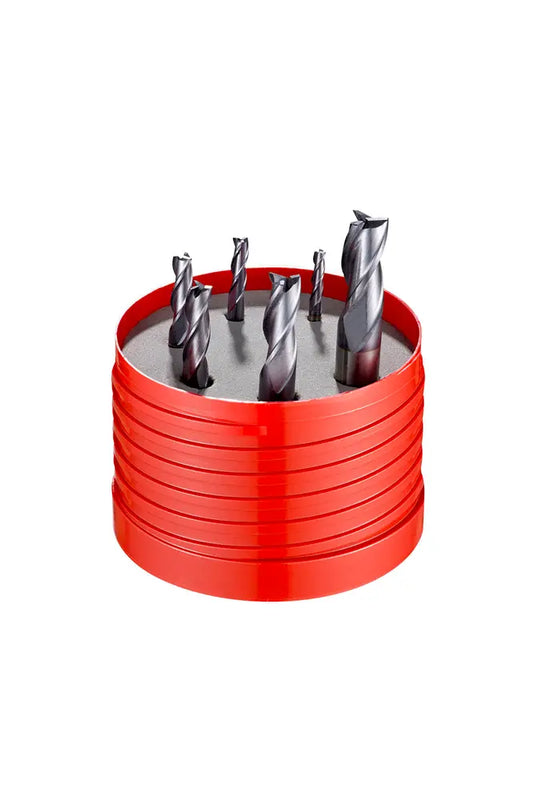 Dormer s991set933 Solid Carbide 3 Flute Milling Cutter Set 6pc