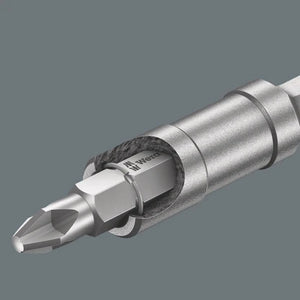 Wera 899/4/1 S BIT HOLDER WITH STRONG RETAINING RING 1/4''X300