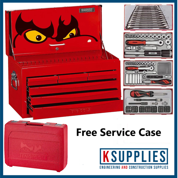 Teng tc399 Toolkit c/w tools & Free Service Case (LIMITED OFFER)