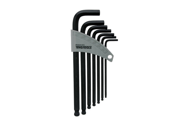 Teng 1474 Hex Key Set Imperial 1/8-3/8 7pc