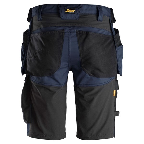 Snickers 6141 Allroundwork Stretch Slim Fit Shorts with Holster Pockets Navy