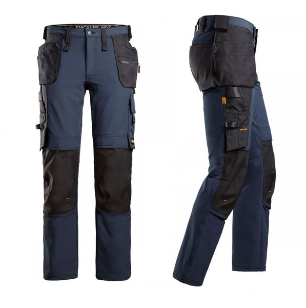 Snickers Trouser 6271 Full Stretch Holster Pockets Navy/Black