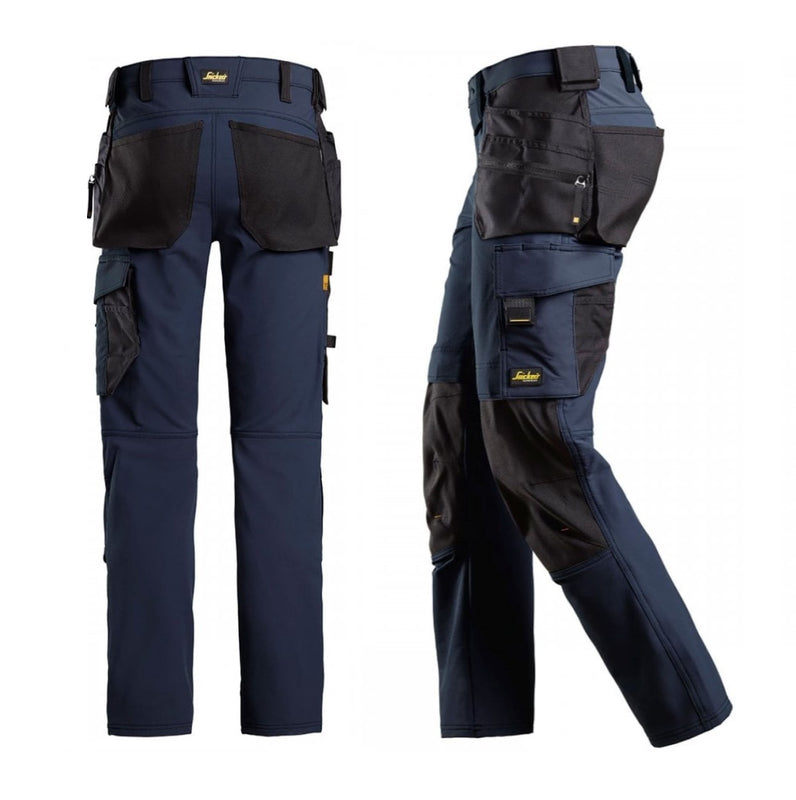 Snickers Trouser 6271 Full Stretch Holster Pockets Navy/Black