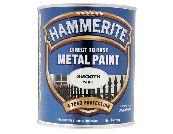 Hammerite 750ml White Smooth Finish Metal Paint
