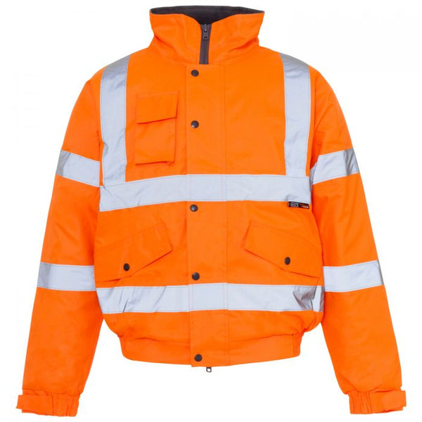 Supertouch  Hi Vis Orange Storm Bomber Jacket