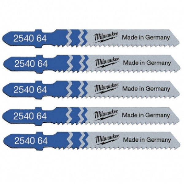 Milwaukee T118B Jigsaw Blades Metal  Pack of 5 (4932254064)