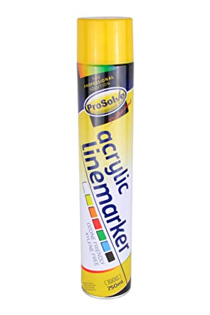 Prosolve Yellow Acrylic Linemarker Paint 750ml