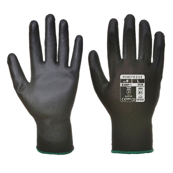 Portwest A120 PU Black Glove Size 10