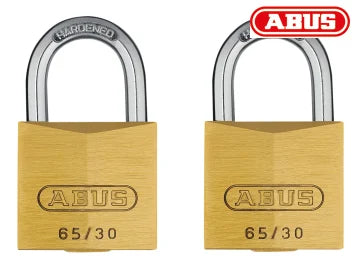 Abus 65/30 Brass Padlock Twin Pack