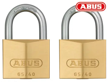 Abus 65/40 Brass Padlock Twin Pack