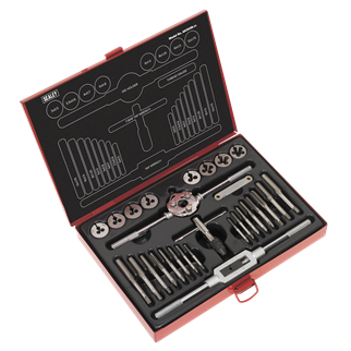 Sealey  AK3028 28pc Mechanic’s Tap & Die Set Split Dies - Metric