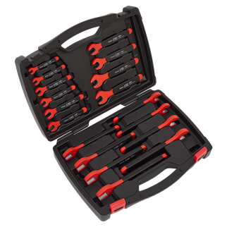 Sealey AK63172 18pc Insulated Open-End Spanner Set - VDE Approved