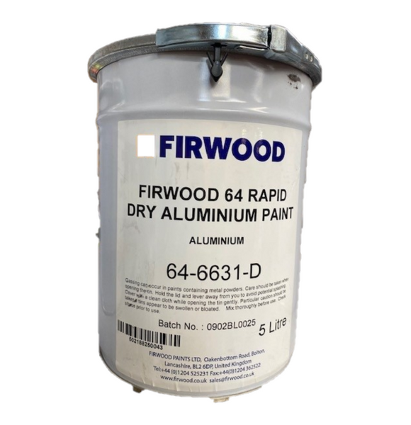 Firwood 64 Rapid Dry Aluminium Paint 5 Litre