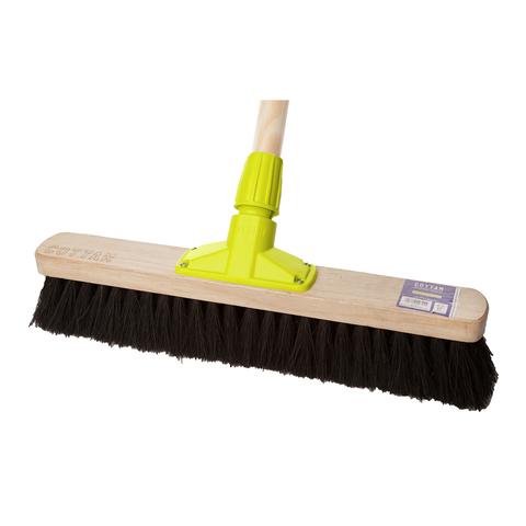 Cottom 18" Soft Sweeping Brush Coco Fibre Includes Handle