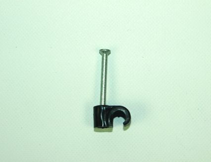 Unifix  4.5mm Black Round Cable Clip (Box 1000)