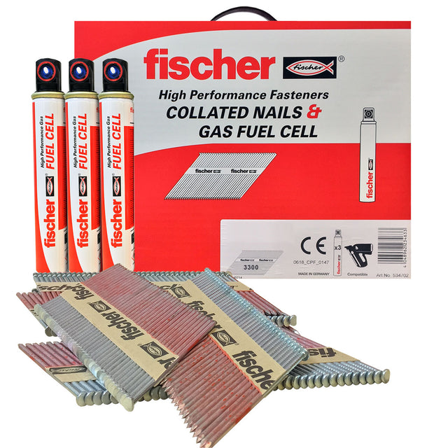 Fischer 63mm First Fix Nail Packs For Im350 Paslode Nail Guns (534704)