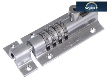 Squire CombiBolt Locking Bolt 120mm Combination Padlock (padbolt)