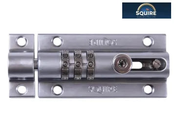 Squire CombiBolt Locking Bolt 92mm Combination Padlock (padbolt)