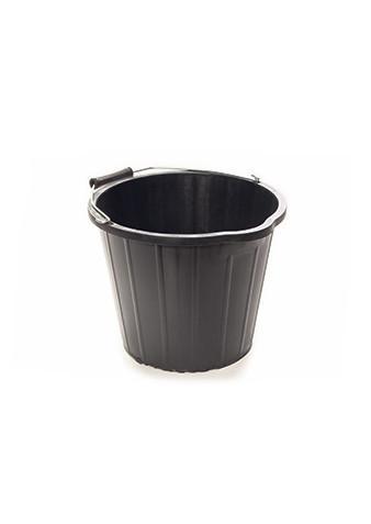Black plastic Builders Bucket (10 Pack)