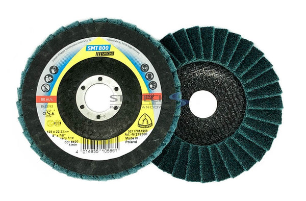 Klingspor SMT800 115mm Fine Blue Polishing Flap Disc (278497)