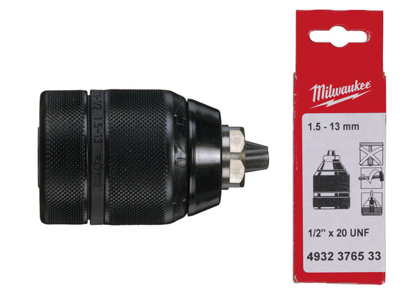 Milwaukee 4932376533 0-13mm Keyless Chuck 1/2-20unf 