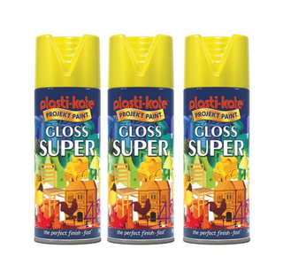 Plastikote 400ml gloss super spray paint Various colours (Pack of 3)