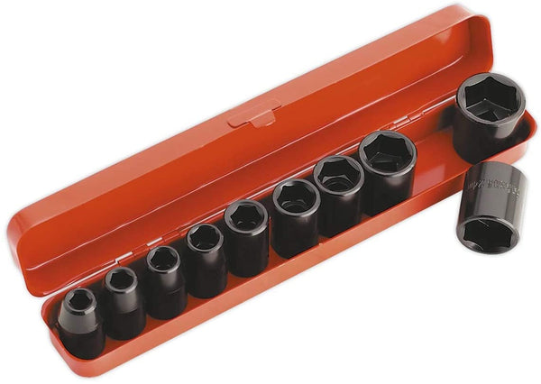 Sealey AK56/11m 10pc Metric Impact Socket Set 1/2" Drive