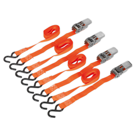 Sealey TD0540s4 Ratchet Tie Down Set 4pc