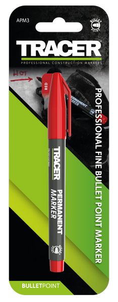 Tracer APM3 Permanent Marker Pen Red