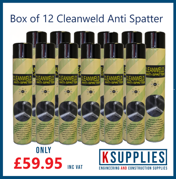 Cleanweld 600ml Anti Spatter Spray (12 Pack)
