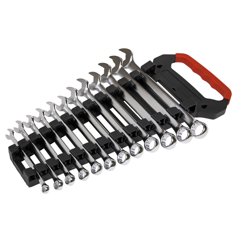 Sealey AK63946 Metric Combination Spanner Set Anti-Slip 12pc 8-19mm