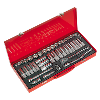 Sealey AK692 Socket Set 45pc 3/8"Sq Drive Metric/Imperial