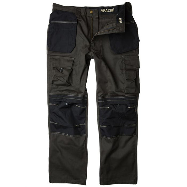 Apache APKHT Grey/Black Kneepad Holster Pocket Trousers