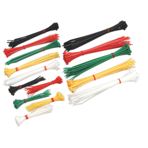Sealey CT375 Assorted Colour Cable Ties 375pc