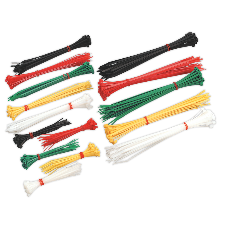 Sealey CT375 Assorted Colour Cable Ties 375pc