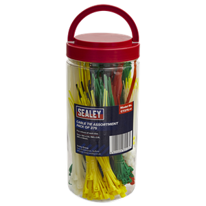 Sealey CT375 Assorted Colour Cable Ties 375pc