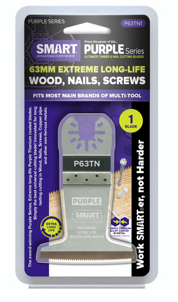 Smart P63TN1 Purple 63mm Multi tool Blade Bi Metal