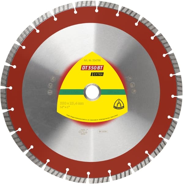 Klingspor DT350BT 350mm 20mm Bore Diamond Blade Disc (354797) Concrete