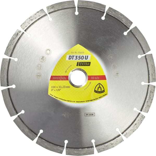 Klingspor 115mm DT350u Diamond Cutting Blade (laser welded) Universal