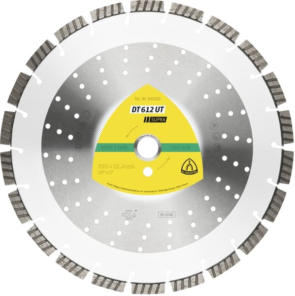 Klingspor DT612ut 300mm 20mm Bore Diamond Blade Disc (340224) Universal