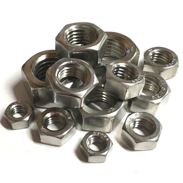 A2 304 Stainless Metric Hexagon Full Nut