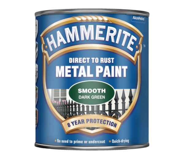 Hammerite 750ml Dark Green Smooth Finish Metal Paint