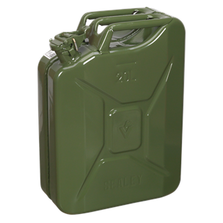 Sealey JC20g Steel Jerry Can 20L - Green